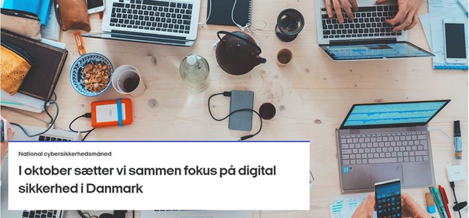 I oktober sætter vi sammen fokus på digital sikkerhed i Danmark
