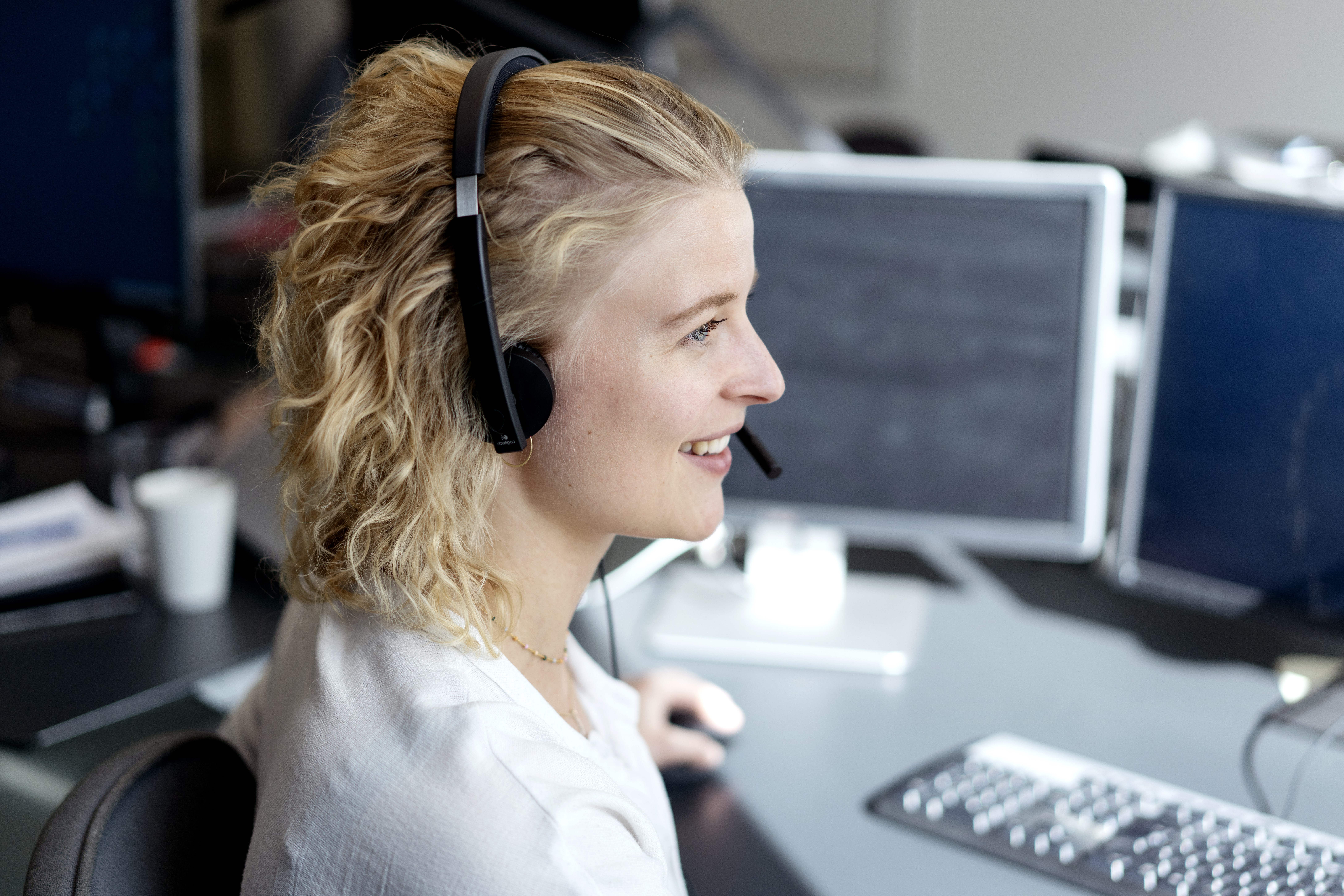 Billede af en kundeservicemedarbejder 